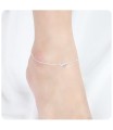 Heart & Love Word Silver Anklet ANK-323